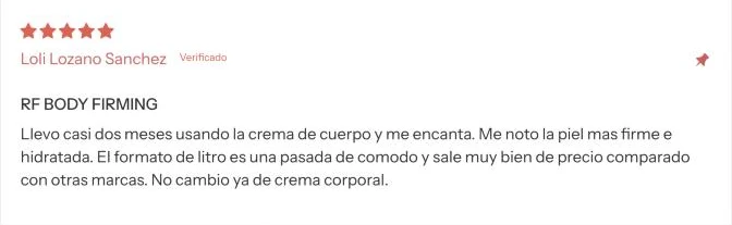 Review by Loli Lozano Sanchez, verified buyer